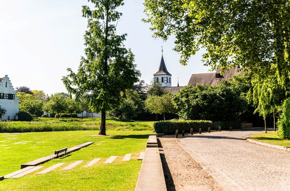 Nieuwbouw dorpswoning in het dorp van Sint-Martens-Latem