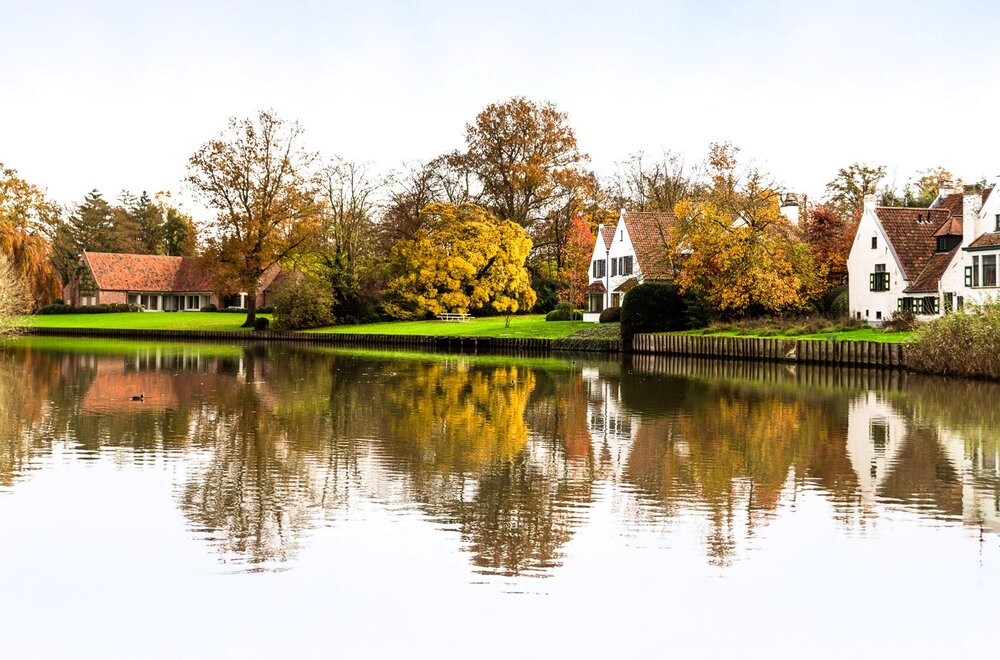 Nieuwbouw dorpswoning in het dorp van Sint-Martens-Latem